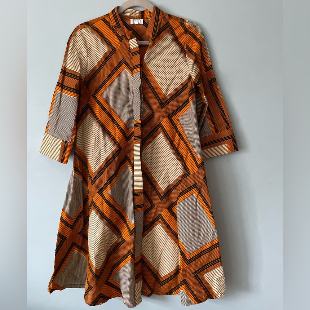 ZURI African print, super-flattering dress